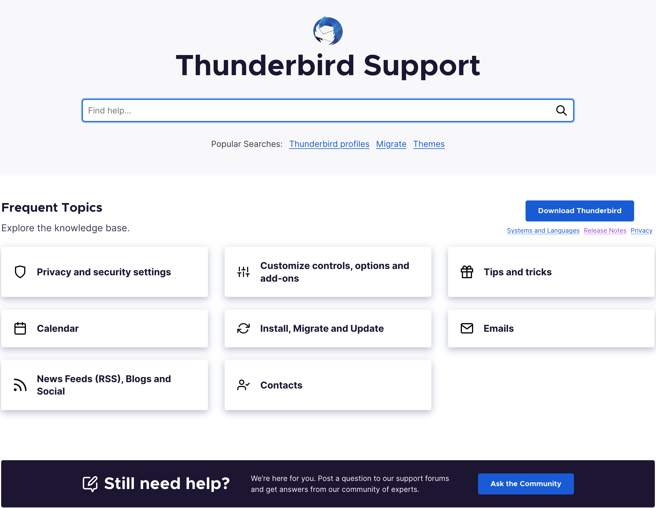 Need Help With Thunderbird? Here's How To Get Support